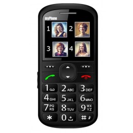 Telefon mobil MyPhone Halo 2, Retea 2G, 2.2 Inch, Buton SOS, Negru